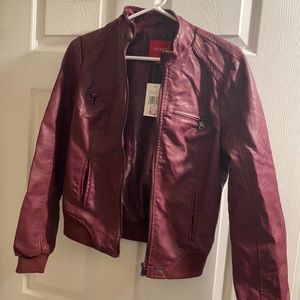 Cute faux leather jacket